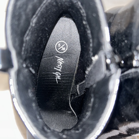 Nasty Gal Patent Leather Pointed Toe Ankle Boots - Picture 11 of 16